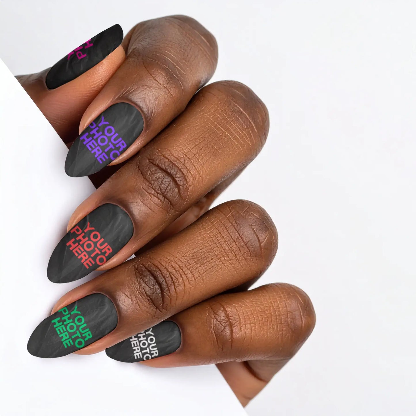 Almond Custom Nail Art Press On Nails (Design Your Own) - Custom Nail Art