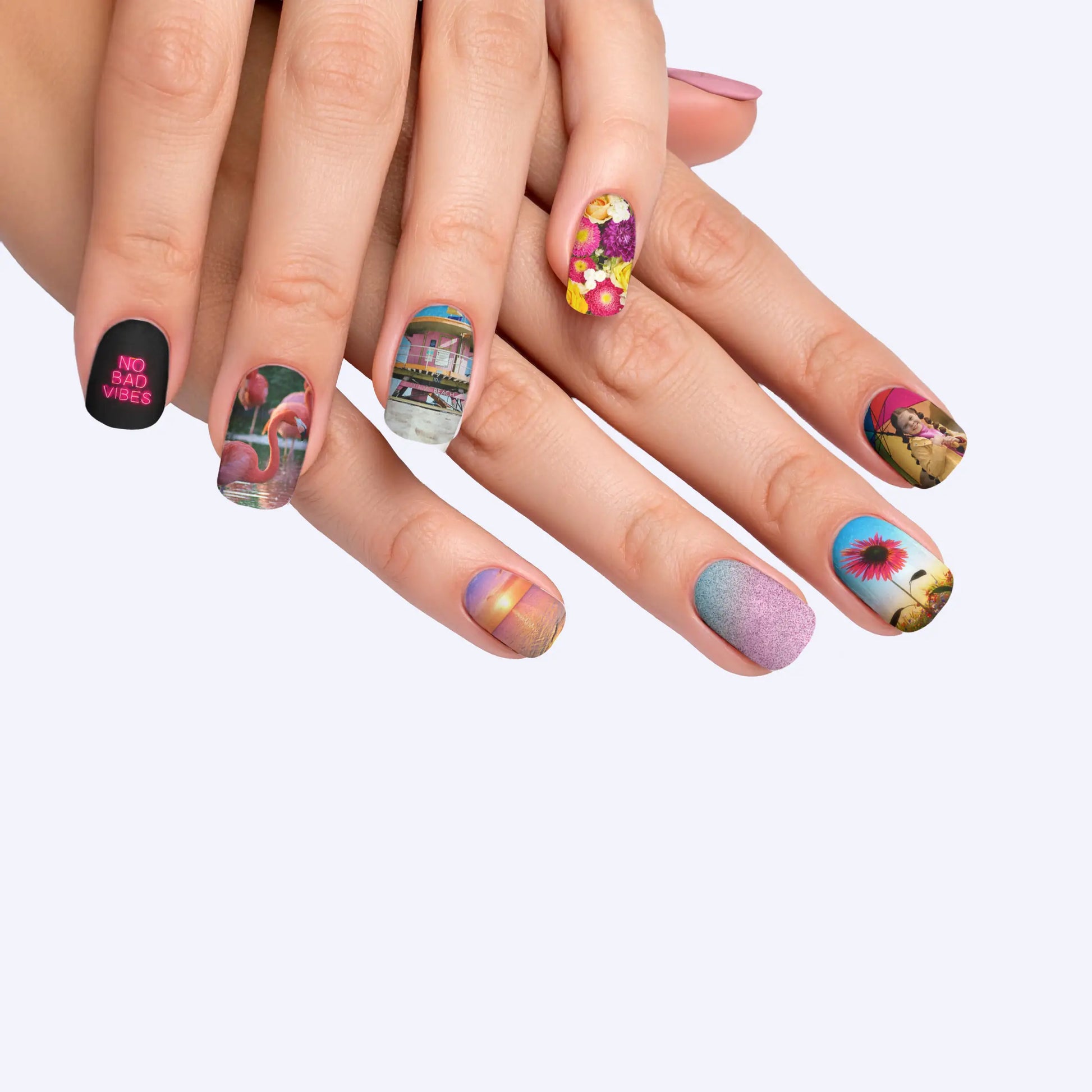 Short Square Custom Nail Art Press On Nails (Design Your Own) - Custom Nail Art