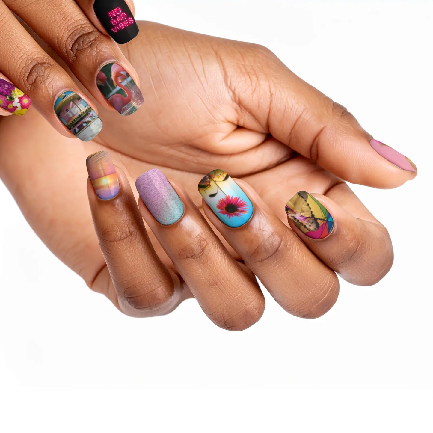 Squoval Custom Nail Art Press On Nails (Design Your Own) - Custom Nail Art